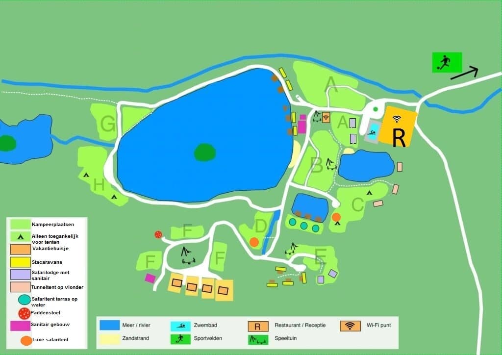 Plattegrond Camping Le Paradou